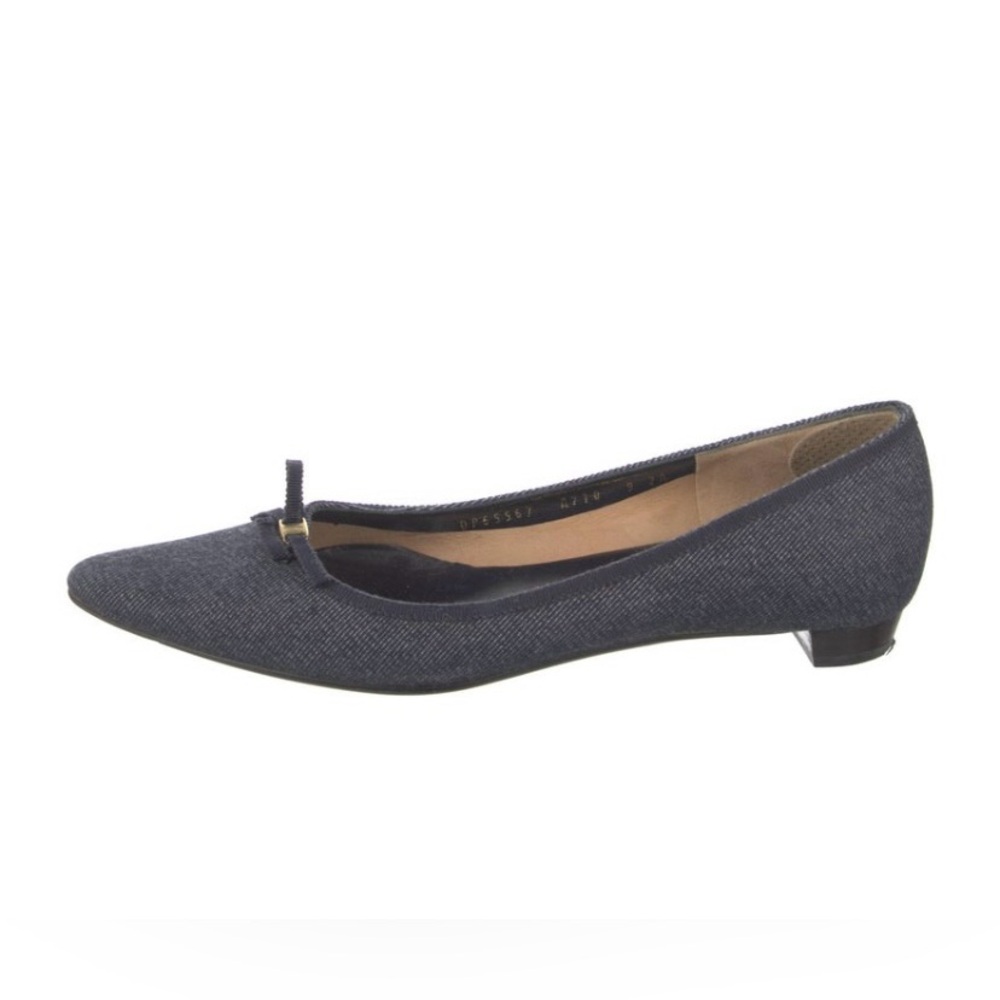 Demin Ferragamo flats